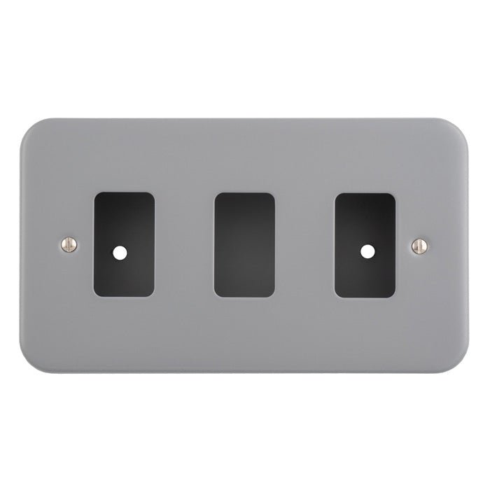 Metal Clad Grid Faceplate with Back Box