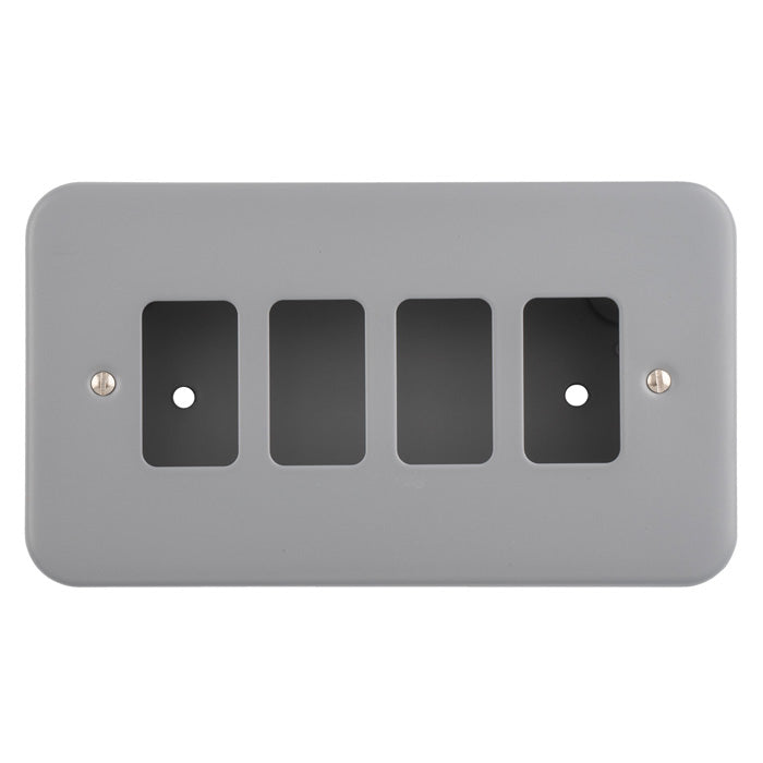 Metal Clad Grid Faceplate with Back Box