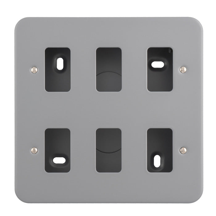 Metal Clad Grid Faceplate with Back Box