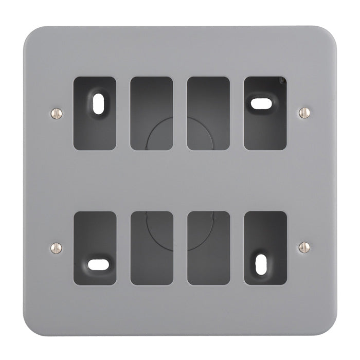 Metal Clad Grid Faceplate with Back Box