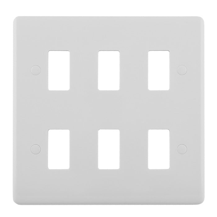 Enhance White Grid Plates
