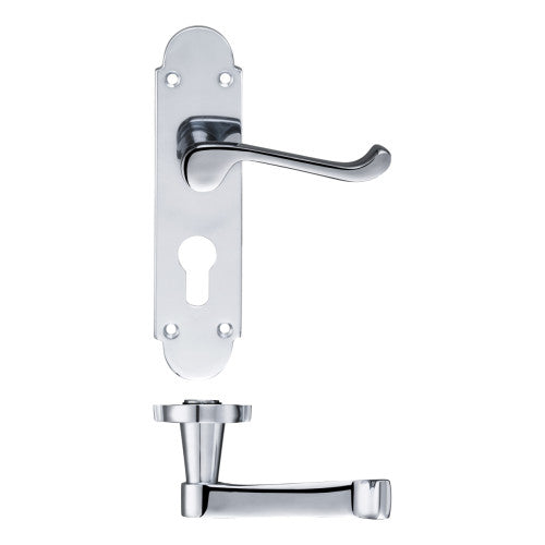 Project Oxford lever on euro backplate - 168mm x 42mm