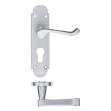 Project Oxford lever on euro backplate - 168mm x 42mm