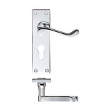 Project Victorian scroll lever on euro backplate -150mm x 40mm