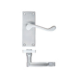 Project Victorian scroll lever on latch backplate - 114mm x 40mm