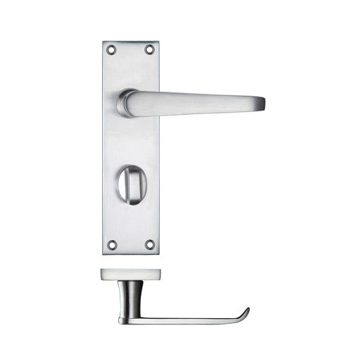 Project Victorian flat lever on bathroom backplate - 150 x 40mm