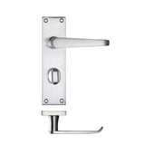 Project Victorian flat lever on bathroom backplate - 150 x 40mm