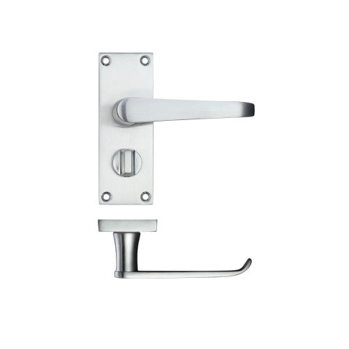 Project Victorian flat lever on privacy backplate - 114 x 40mm