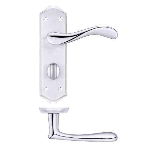Project Asti lever on bathroom backplate