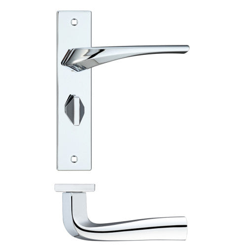 Aries lever on bathroom backplate