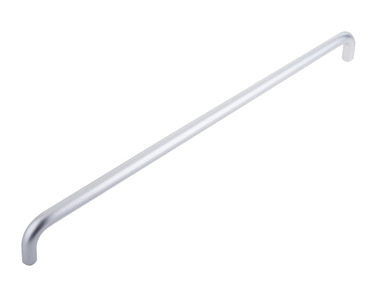 Aluminium 19mm D Shape Pull Handle Bolt Through Fixing F2 Finish