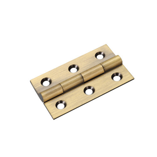 Solid drawn brass butt hinge - 50 x 28 x 1.5mm