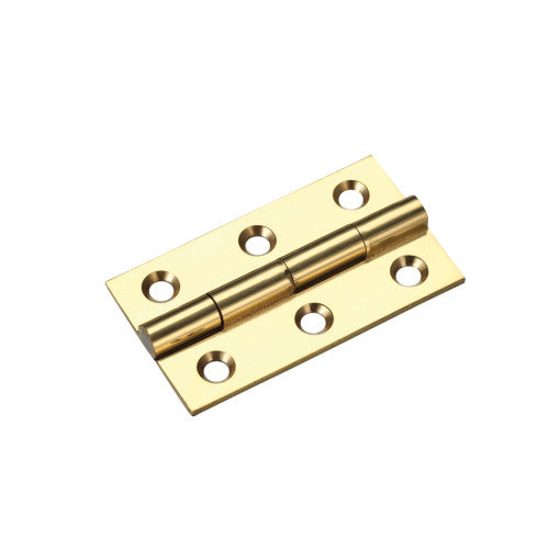 Solid drawn brass butt hinge - 50 x 28 x 1.5mm
