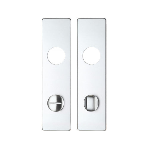 Spare Push on Bathroom Backplate for Aluminium including the Turn and release - Long Backplate