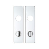 Spare Push on Bathroom Backplate for Aluminium including the Turn and release - Long Backplate