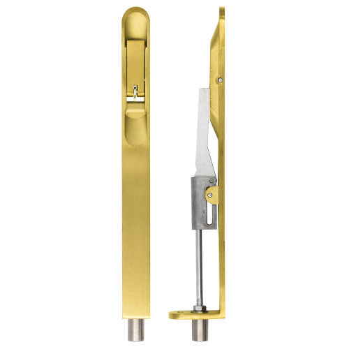 Lever action flush bolt - 20 x 200mm - radius