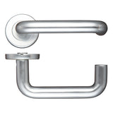 19mm Return to Door Lever on Round Rose
