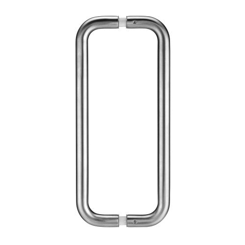 Pair of 19mm D Pull Handle - 425mm Centers - Grade 201 - c/w Back to Back Fixings