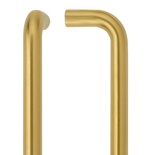19mm D Pull Handle - 425mm Centers - Grade 304 - Bolt Through Fixings