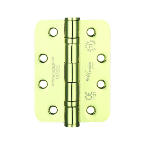 Ball Bearing Hinge - Steel 102 x 76 x 3mm - Radius