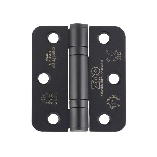 Grade 11 Ball Bearing Hinge Stainless Steel Radius - Grade 201 -76 x 67 x 2.5mm