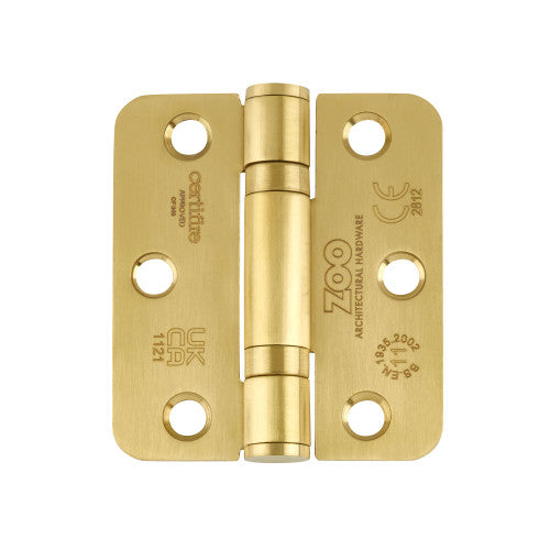 Grade 11 Ball Bearing Hinge Stainless Steel Radius - Grade 201 -76 x 67 x 2.5mm