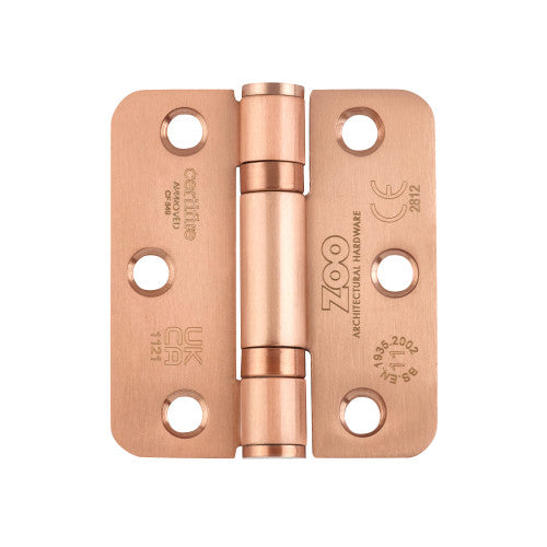 Grade 11 Ball Bearing Hinge Stainless Steel Radius - Grade 201 -76 x 67 x 2.5mm