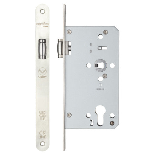 Roller din latch - backset 60mm - radius