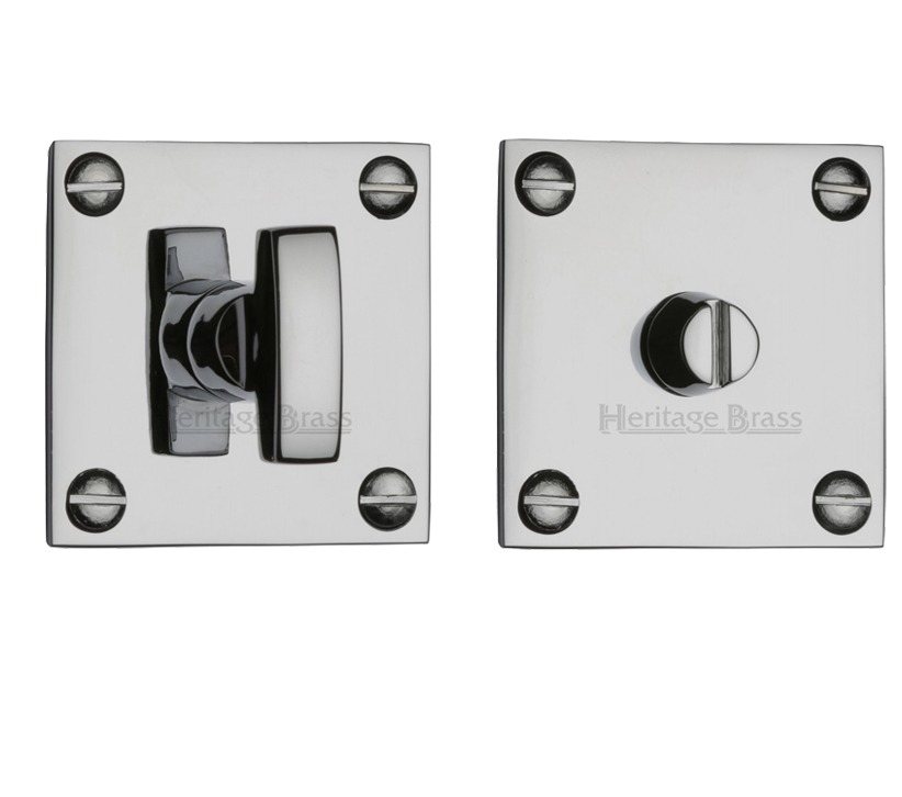 Heritage Brass Square 50mm X 50mm Turn & Release, Polished Chrome