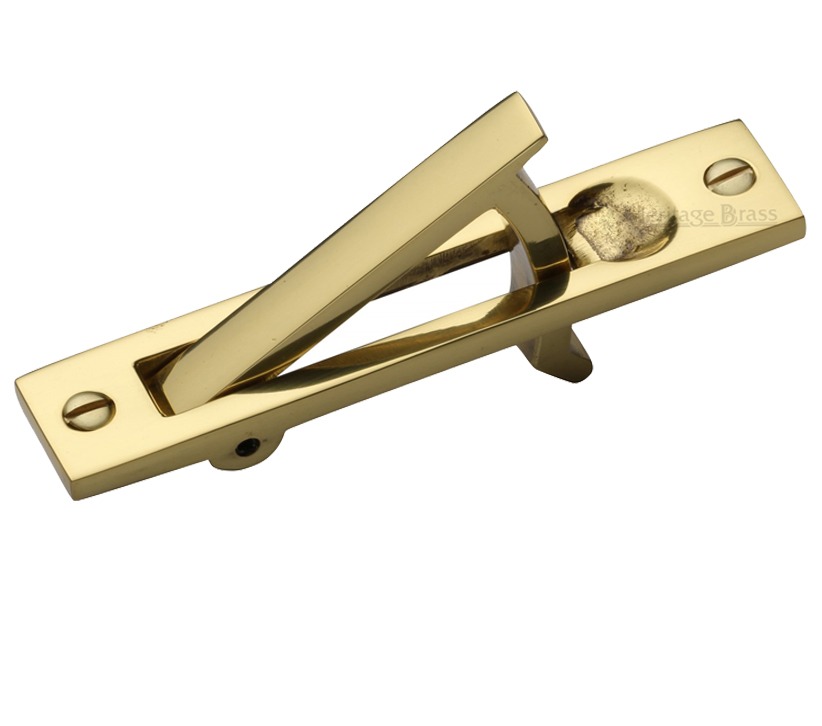 Heritage Brass Pocket Door Edge Pull, Polished Brass (sold In Singles)