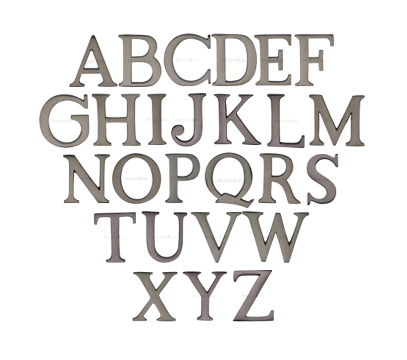Heritage Brass A-z Pin Fix Letters (51mm – 2″), Matt Bronze