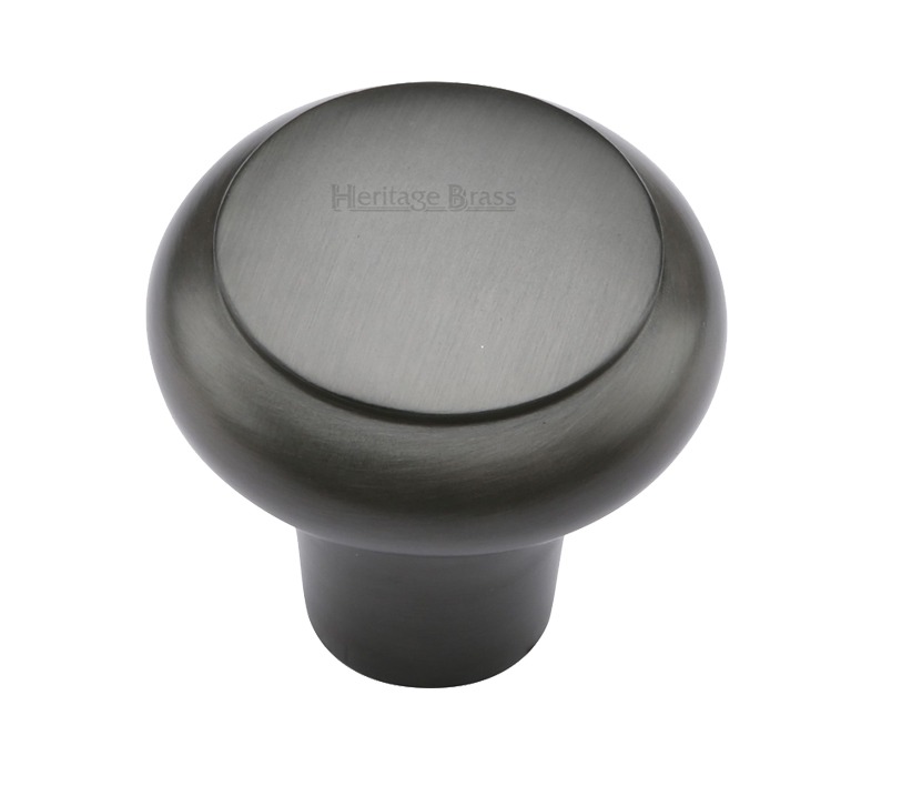 Heritage Brass Edge Design Round Cabinet Knob (32mm Or 38mm), Matt Bronze