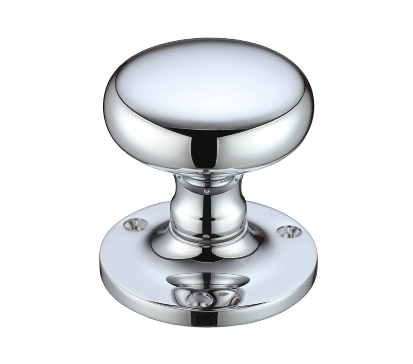 Zoo Hardware Fulton & Bray Mushroom Mortice Door Knobs, Polished Chrome  (sold In Pairs)