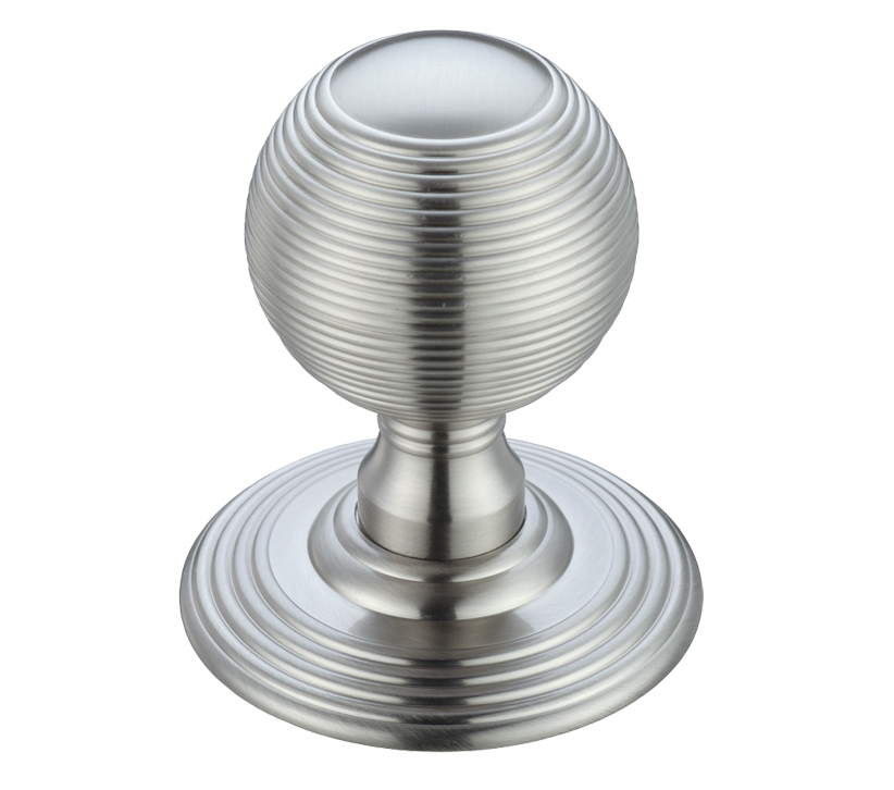 Zoo Hardware Fulton & Bray Ringed Mortice Door Knobs, Satin Chrome  (sold In Pairs)