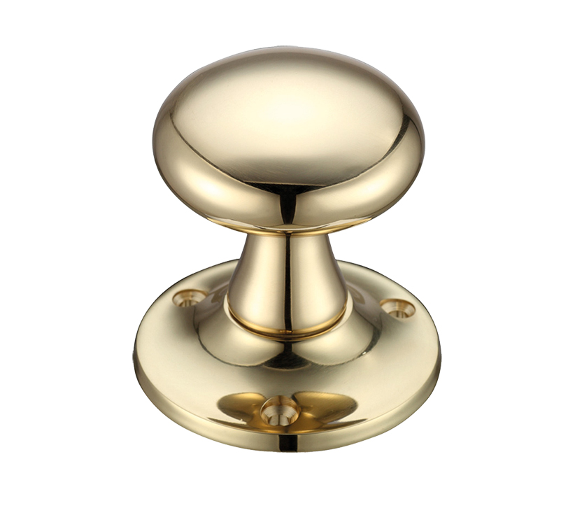 Zoo Hardware Fulton & Bray Mushroom Mortice Door Knobs, Polished Brass – (sold In Pairs)