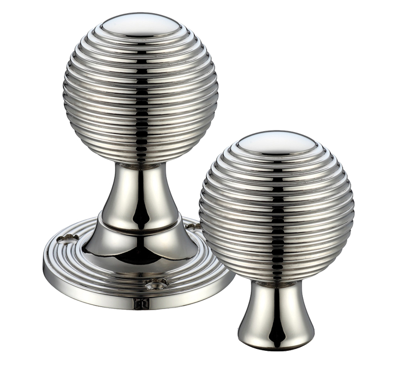 Zoo Hardware Fulton & Bray Queen Anne Rim Door Knobs, Pvd Stainless Nickel (sold In Pairs)