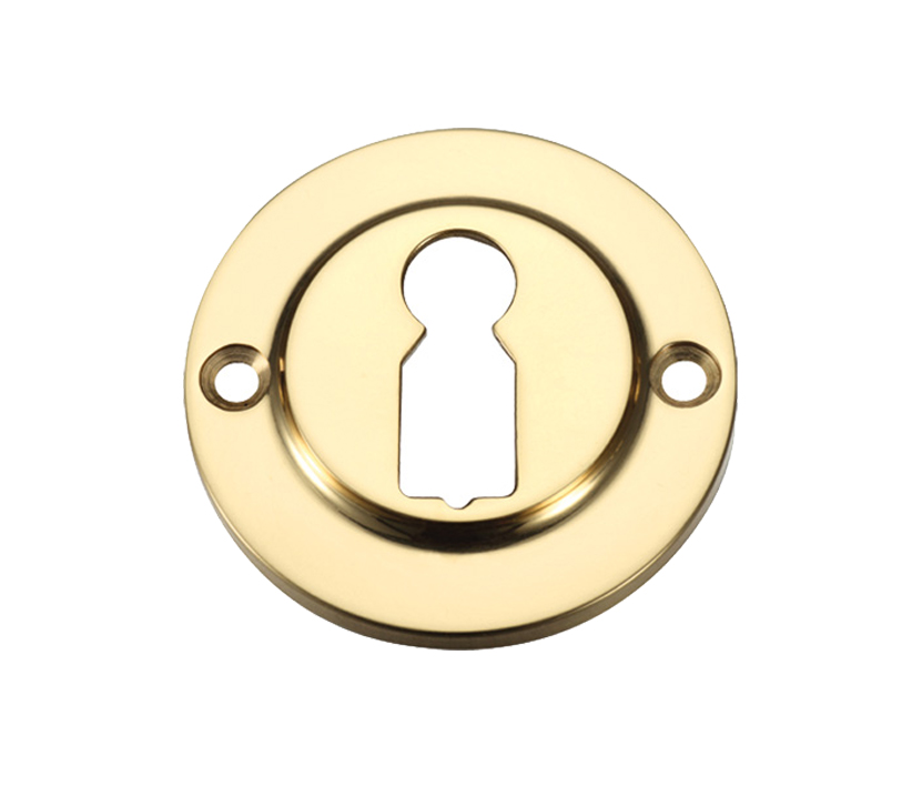 Zoo Hardware Fulton & Bray Standard Profile Escutcheon, Polished Brass
