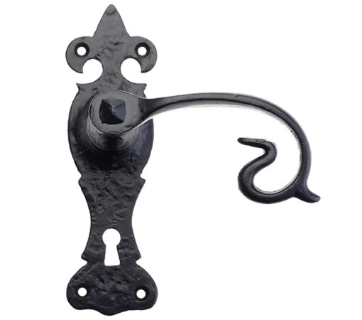 Hardware Foxcote Foundries Fleur De Lys Door Handles On Backplate
