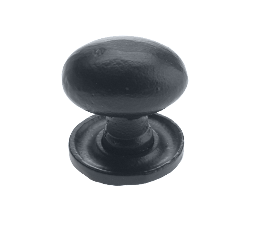 Zoo Hardware Foxcote Foundries Oval Cupboard Knob (35mm X 25mm), Black Antique