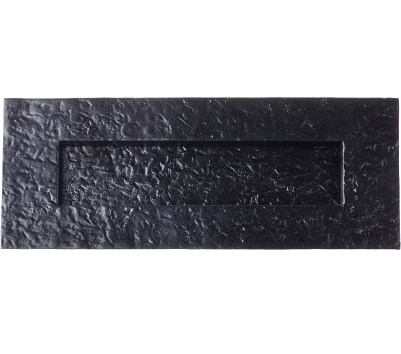 Zoo Hardwarefoxcote Foundries Postal Knocker Letter Plate (274mm X 107mm), Black Antique