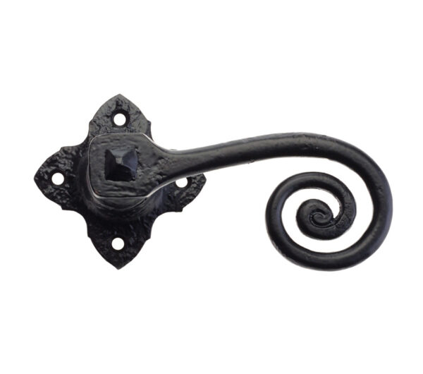 Hardware Foxcote Foundries Curly Tail Lever On Square Rose