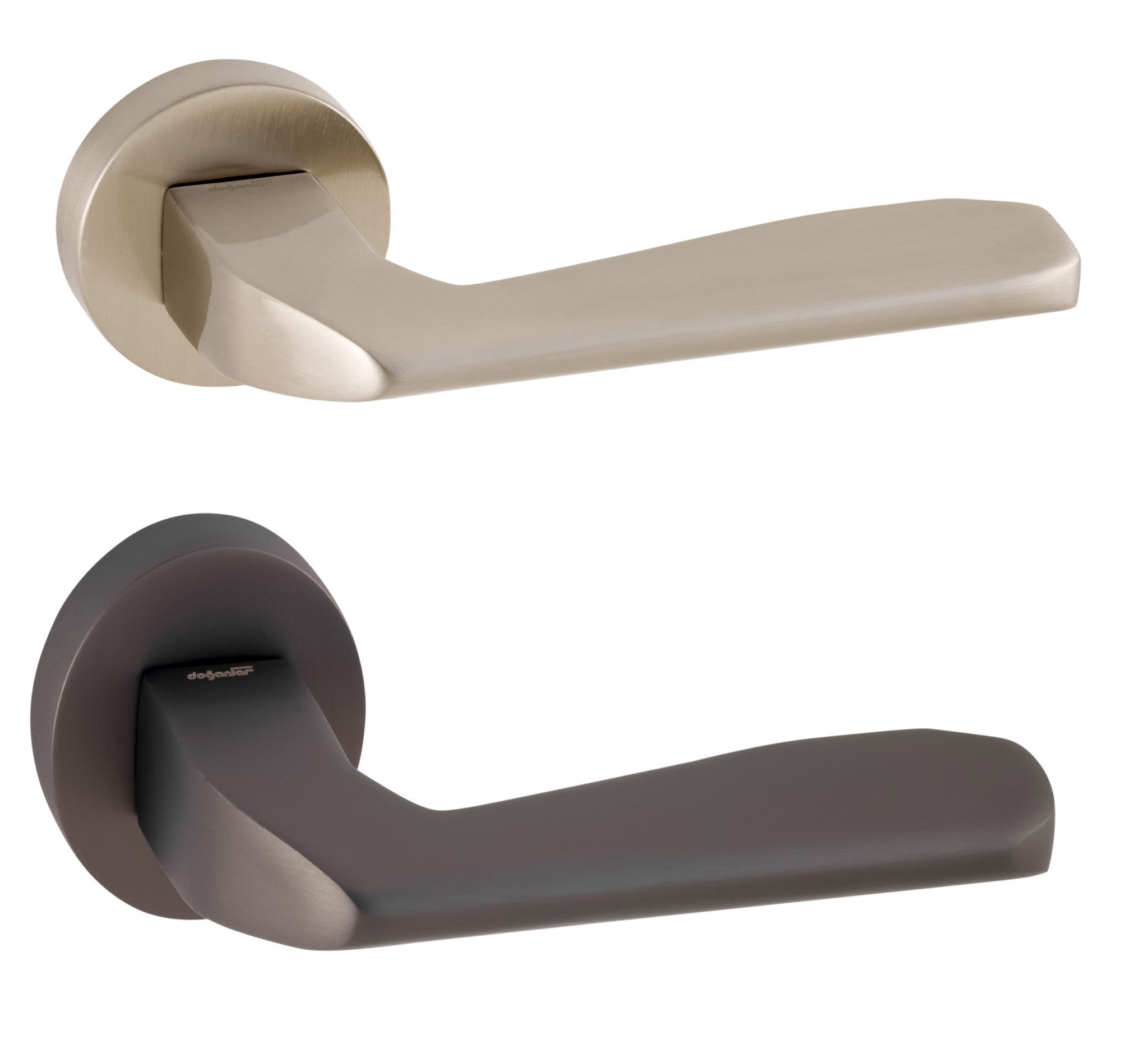 FALCON Door Handle Lever on round rose Luxury Collections of Door Handles