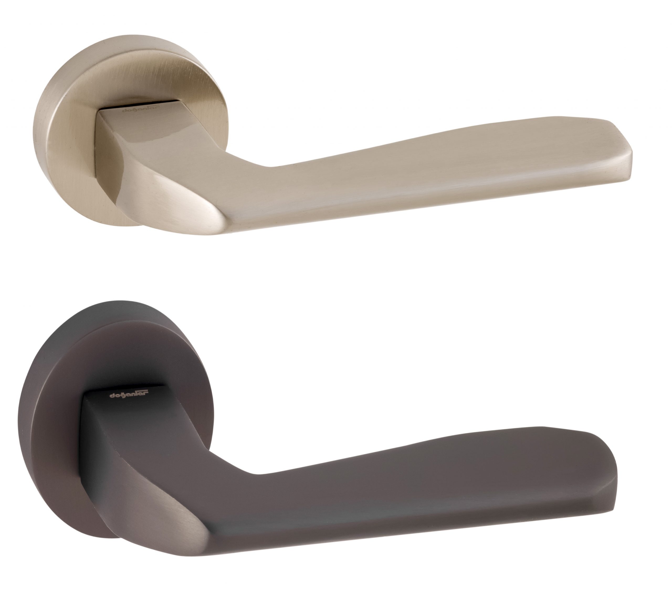 Falcon Door Handle Lever On Round Rose