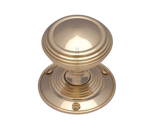 Heritage Brass Goodrich Mortice Door Knobs, Polished Brass (sold in pairs)