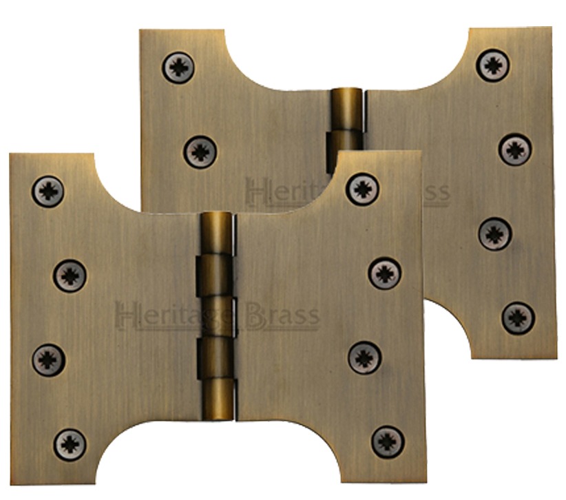 Heritage Brass 5 Inch Parliament Hinges, Antique Brass  (sold In Pairs)