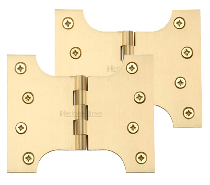 Heritage Brass 5 Inch Parliament Hinges, Satin Brass  (sold In Pairs)