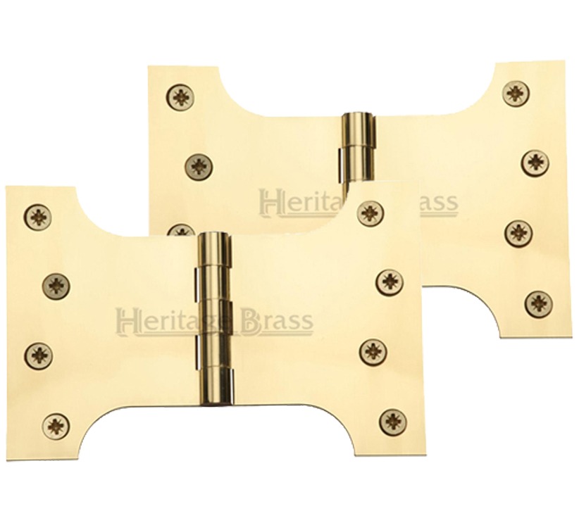 Heritage Brass 6 Inch Parliament Hinges, Polished Brass  (sold In Pairs)