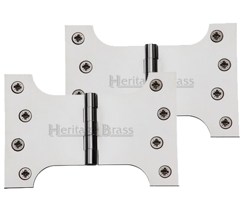 Heritage Brass 6 Inch Parliament Hinges, Polished Chrome  (sold In Pairs)