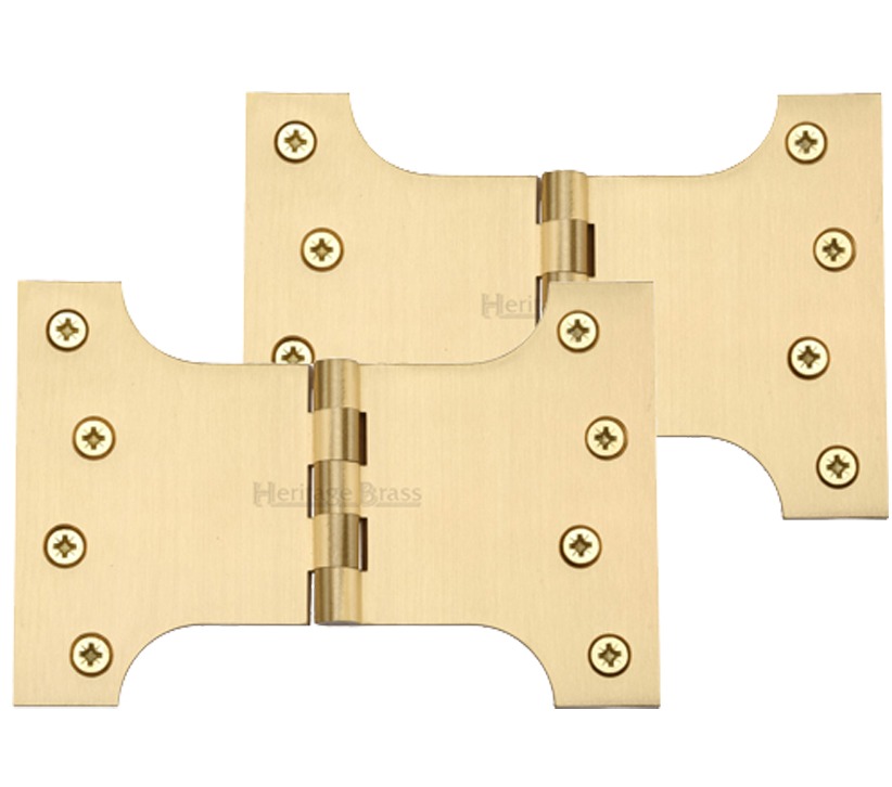 Heritage Brass 6 Inch Parliament Hinges, Satin Brass  (sold In Pairs)