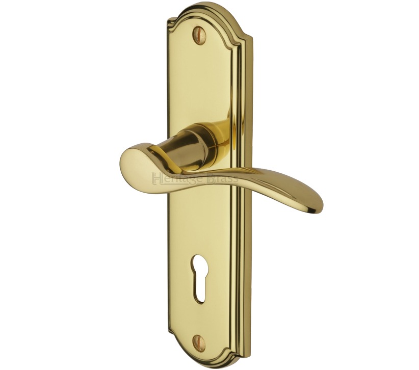 Heritage Brass Howard Polished Brass Door Handles (sold In Pairs)